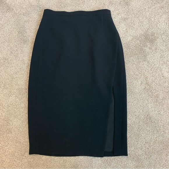 ALTUZARRA black pencil skirt side slit Sz 36 NWOT - Picture 7 of 12